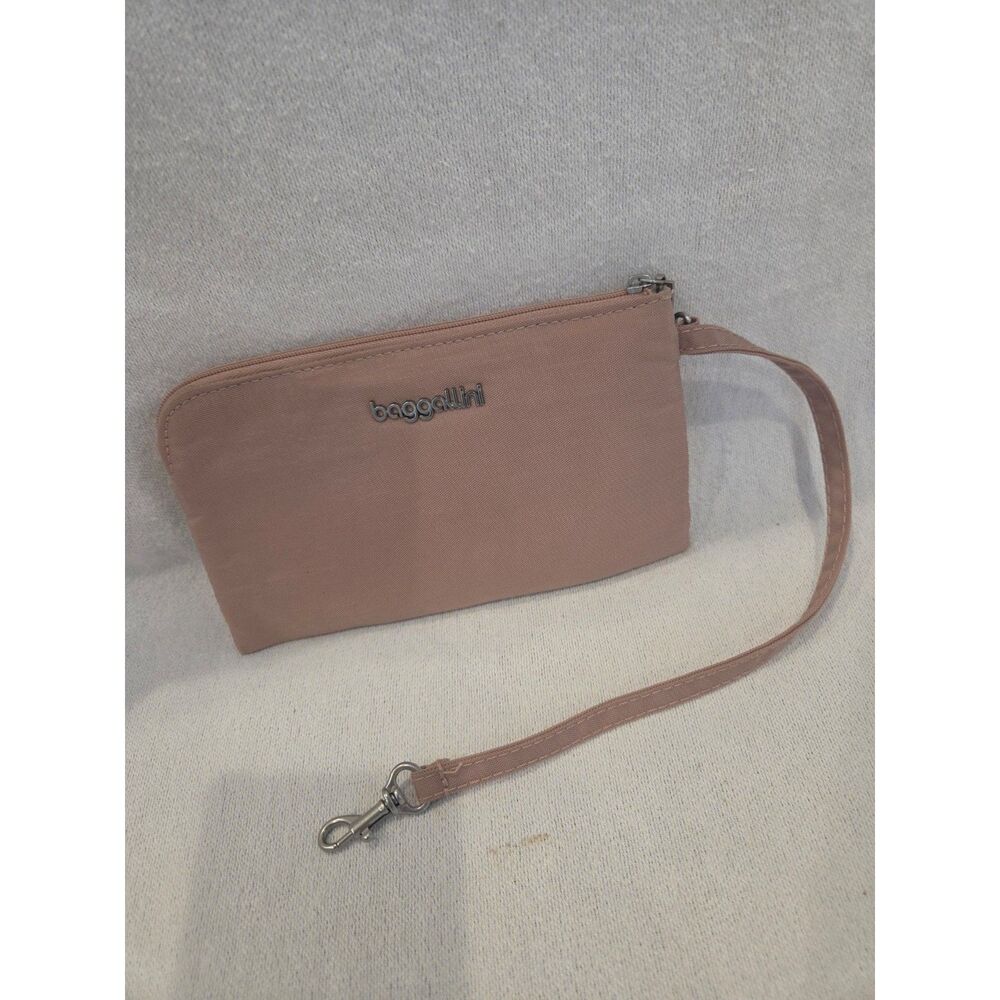 Baggallini The Only Mini Wristlet Wallet Woodrose Mauve Pink Minimalist